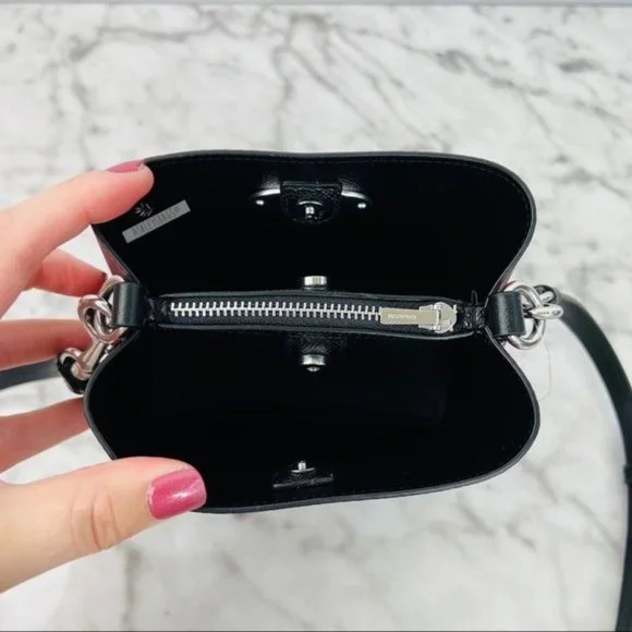 Coach Mini Town Bucket Bag Crossbody With Buffalo Plaid Print - Picture 6 of 10